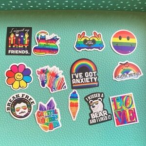 🏳️‍🌈Set of 13 Pride Rainbow Stickers